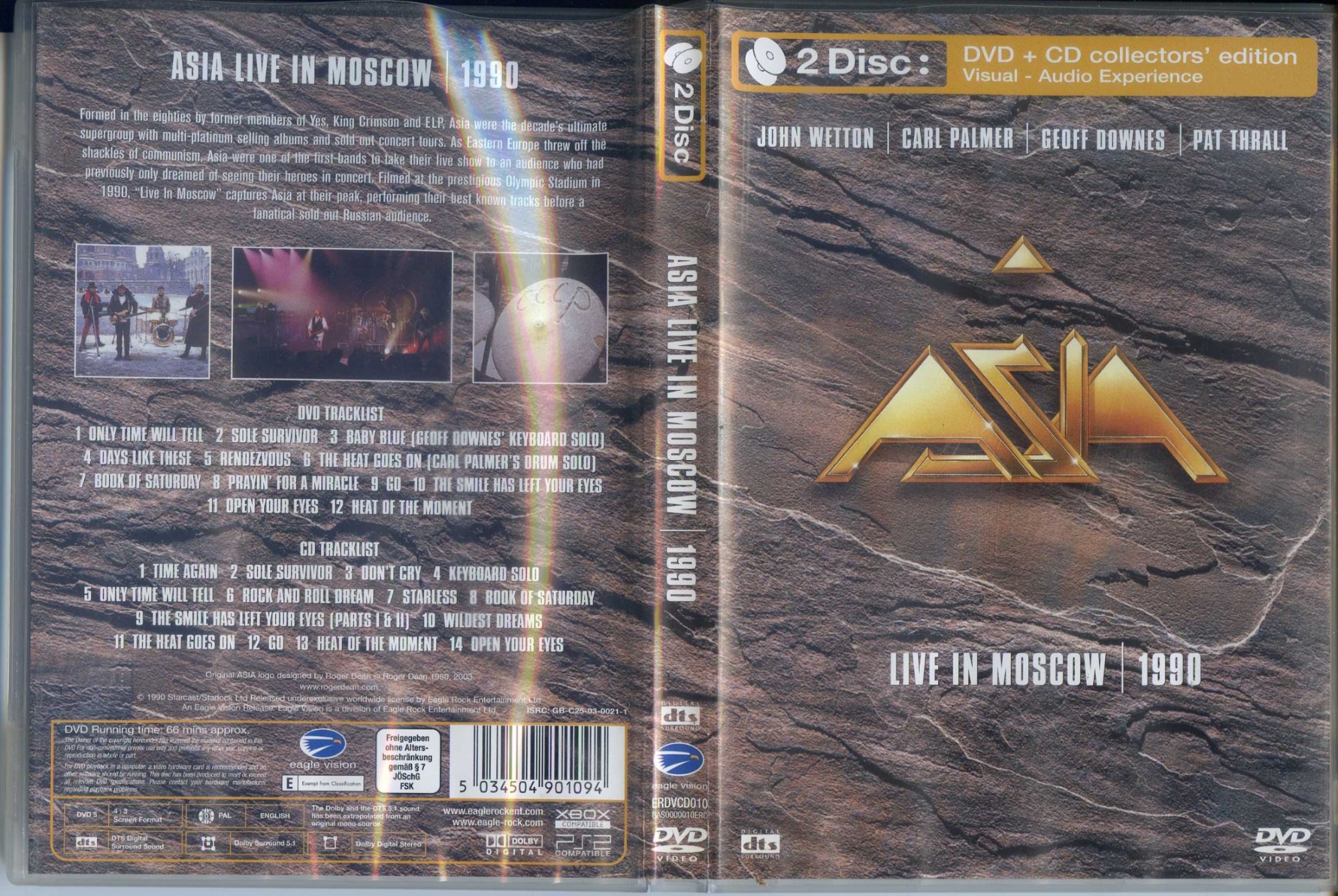 Asia - Live In Moscow 1990 - DVD + CD - DVD Zone 2 | Rakuten