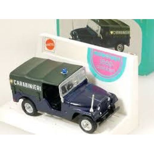 Mebetoys A 95 Jeep Carabinieri Polizei Mattel 1:43 Jeep Police Italienne Rare Dans Cet État-Mattel