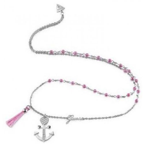 Collier Guess Ubn85112 Femme Silver Rose Necklace Bijoux Nouveau