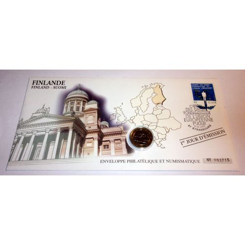 Enveloppe Philatélique Et Numismatique - Finlande - 1 Euro 1999