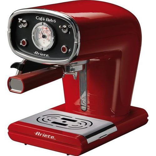 Machine À Expresso De 0,9l Rétro De 15 Bars 900w Rouge