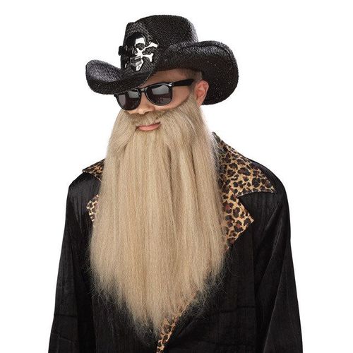 Longue Barbe Blonde Rockeur