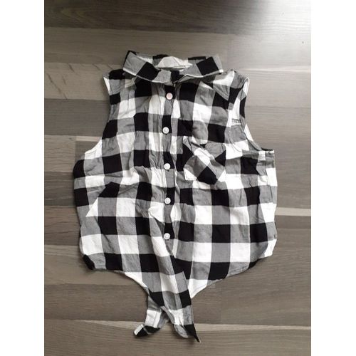 Blouse À Carreaux Noirs Et Blancs 10 Ans H&m