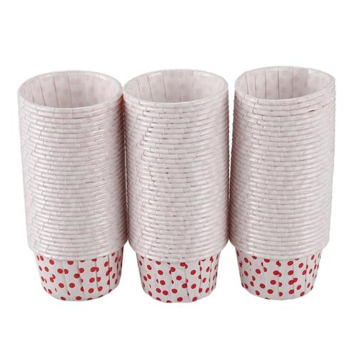 Pratique Pratique Boutique 100x Papier Cupcake Liner Muffin Bonbons Noix Collation Anti-Graisse Dessert Tasses De Cuisson 3.8cm X 3cm X 5cm