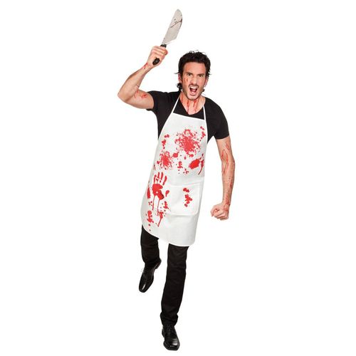 Tablier Ensanglanté Boucher Adulte Halloween Taille Unique