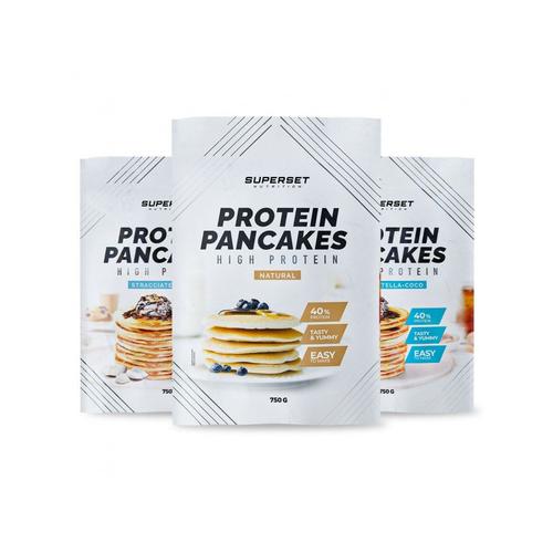 Pancakes Proteines Stracciatella-Coco (2x750g) Pancakes Proteines Natural (1x750g) 