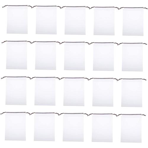 50Pcs Sac à Chaussures Sac De Voyage Transparent Sacs à Cordon Portables Sac De Voyage en Plastique Pochette Sac à Cordon en Plastique Voyage Sacs à Cordon Organisateur De