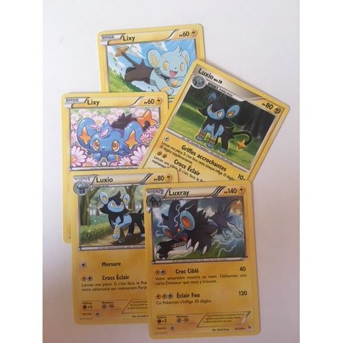 (2211) 2x Lixy + 2x Luxio + Luxray Pokemon