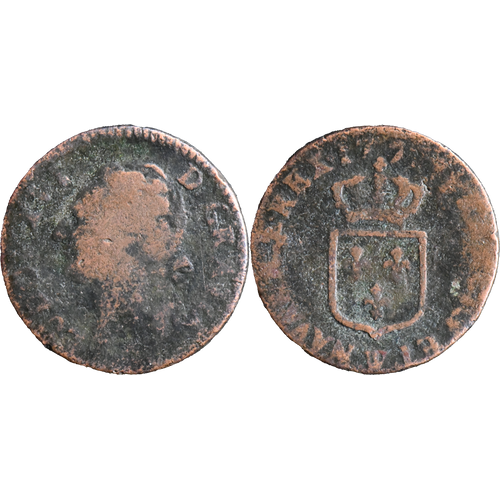 France - 1777 - 1/2 Sol - Lille (W) - Louis Xvi - 20-162