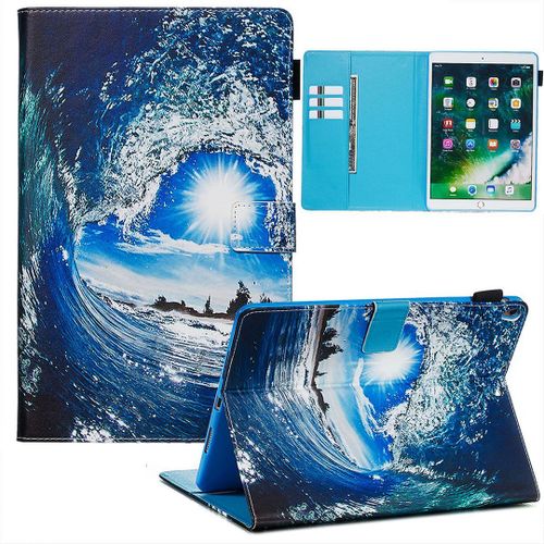 Saturcase Beau Motif Pu Cuir Pu Cuir Magnétique Flip Portefeuille Support Porte-Carte Réveil / Veille Automatique Coque Housse Étui Pour Apple Ipad Air 3 10.5" (2019) / Ipad Pro 10.5 (2017) (Ypw-1)
