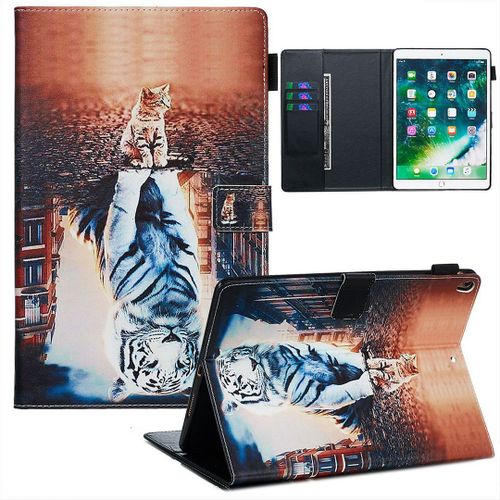Saturcase Beau Motif Pu Cuir Pu Cuir Magnétique Flip Portefeuille Support Porte-Carte Réveil / Veille Automatique Coque Housse Étui Pour Apple Ipad Air 3 10.5" (2019) / Ipad Pro 10.5 (2017) (Ypw-5)