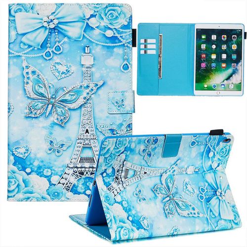 Saturcase Beau Motif Pu Cuir Pu Cuir Magnétique Flip Portefeuille Support Porte-Carte Réveil / Veille Automatique Coque Housse Étui Pour Apple Ipad Air 3 10.5" (2019) / Ipad Pro 10.5 (2017) (Ypw-4)