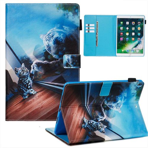 Saturcase Beau Motif Pu Cuir Pu Cuir Magnétique Flip Portefeuille Support Porte-Carte Réveil / Veille Automatique Coque Housse Étui Pour Apple Ipad Air 3 10.5" (2019) / Ipad Pro 10.5 (2017) (Ypw-3)