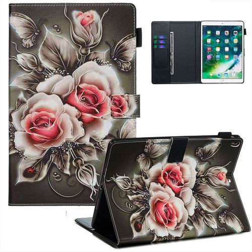 Saturcase Beau Motif Pu Cuir Pu Cuir Magnétique Flip Portefeuille Support Porte-Carte Réveil / Veille Automatique Coque Housse Étui Pour Apple Ipad Air 3 10.5" (2019) / Ipad Pro 10.5 (2017) (Ypw-6)