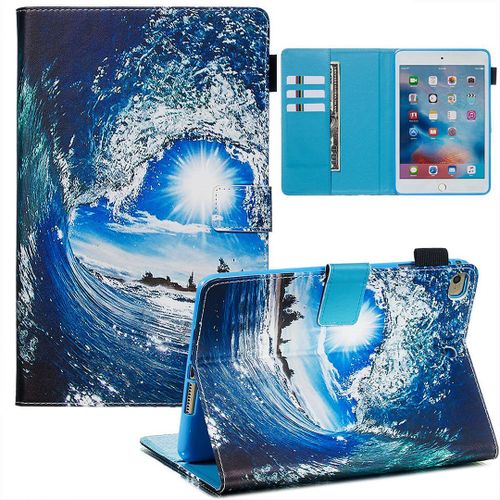 Apple Ipad Mini 2 3 4 5 Coque, Saturcase Beau Motif Pu Cuir Pu Cuir Magnétique Flip Portefeuille Support Porte-Carte Réveil / Veille Automatique Coque Housse Étui Pour Apple Ipad Mini 2 3 4 / Mini 5 (2019) (Ypw-1)