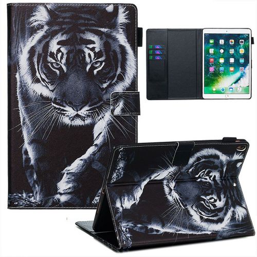 Saturcase Beau Motif Pu Cuir Pu Cuir Magnétique Flip Portefeuille Support Porte-Carte Réveil / Veille Automatique Coque Housse Étui Pour Apple Ipad Air 3 10.5" (2019) / Ipad Pro 10.5 (2017) (Ypw-9)