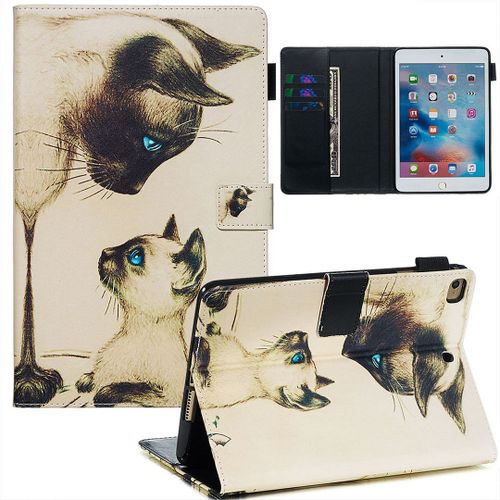 Apple Ipad Mini 2 3 4 5 Coque, Saturcase Beau Motif Pu Cuir Pu Cuir Magnétique Flip Portefeuille Support Porte-Carte Réveil / Veille Automatique Coque Housse Étui Pour Apple Ipad Mini 2 3 4 / Mini 5 (2019) (Ypw-8)