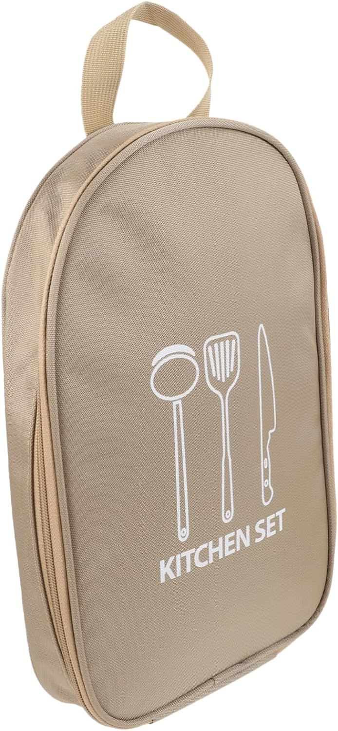 Comme Montré Pochette À Couverts Pique-Nique Organisateur De Vaisselle Sac De Vaisselle De Camping Ustensiles De Service Sac De Rangement Pour Ustensiles Chiffon Sac À Couverts Extérieur Voyage