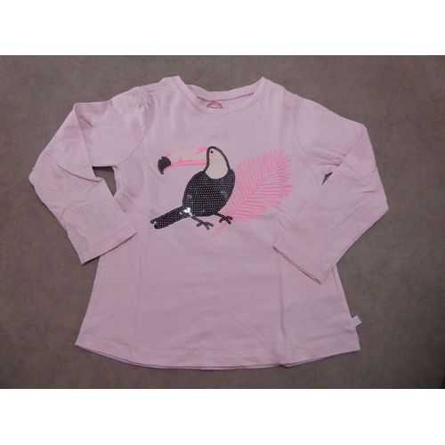 T-Shirt Manches Longues Rose Pâle "Toucan" La Compagnie Des Petits - 5 Ans