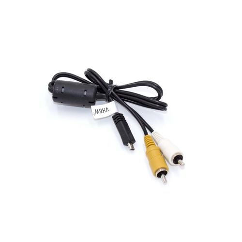 vhbw Adaptateur audio video AV câble en composite compatible avec Nikon CoolPix S640, S6400, S6500, S70, S710, S80, S8000, S800c appareil photo