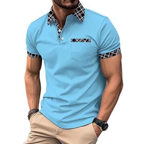 Polo Homme De Sport Golf Tennis Manche Courte Fit Grande Vêtements Masculin Wx13