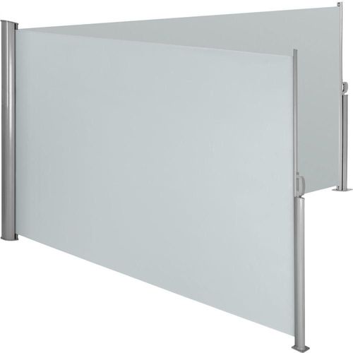 Auvent Store Latéral Brise-Vue Paravent Rétractable Double Gris 160 X 600 Cm Helloshop26 2208132