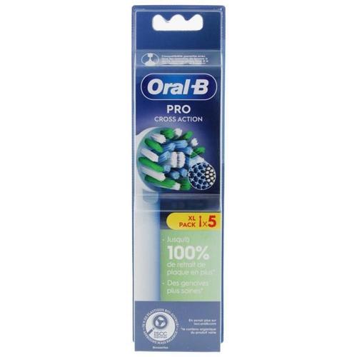 Oral-B Pro Cross Action Brossettes Pour Brosse à Dents 5 Unités