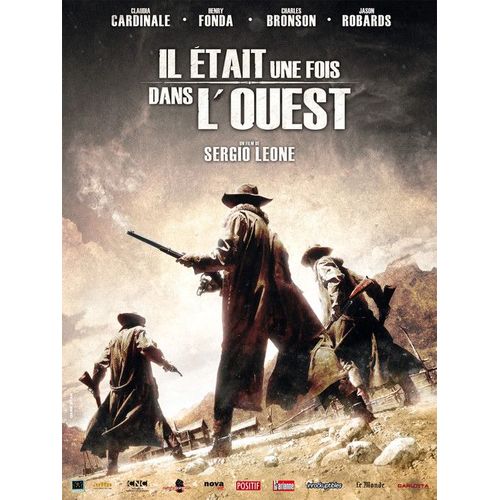 Il Etait Une Fois Dans L'ouest / C'era Una Volta Il West -Véritable Affiche De Cinéma Pliée- Format 40x60 Cm -De Sergio Leone Avec Charles Bronson, Henry Fonda, Claudia Cardinale - 1969 Réédition 2010