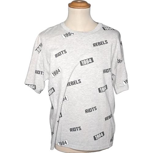 T-Shirt Manches Courtes Bershka 34 - T0 - Xs - Très Bon État