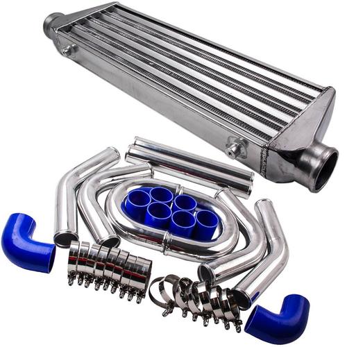 Turbo Car Front Mount Bar Plate Intercooler 27 X 7 X 2.5 & 2.5" 64 Turbo Pipe