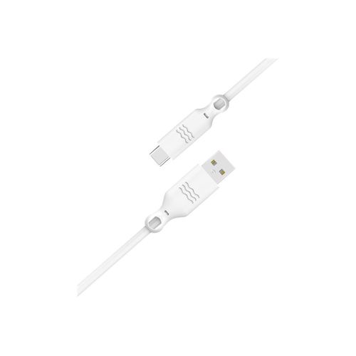 Just Green - Câble USB - USB (M) pour 24 pin USB-C (M) - 3 A - 1.2 m - blanc
