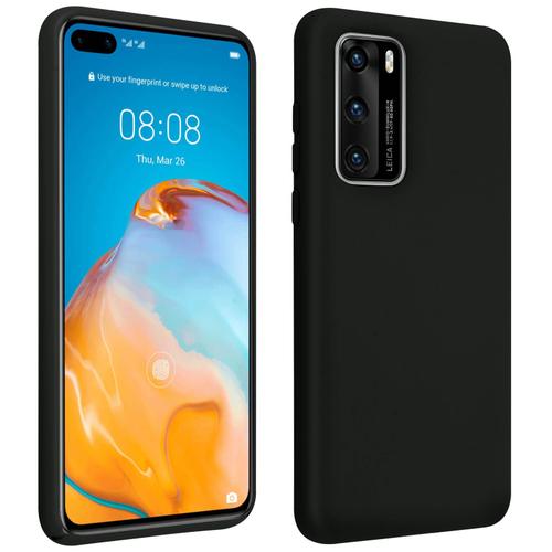 Coque Huawei P40 Silicone Semi-Rigide Finition Soft Touch Noir