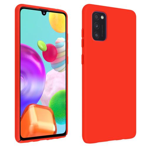 Coque Samsung Galaxy A41 Silicone Semi-Rigide Finition Soft Touch Rouge