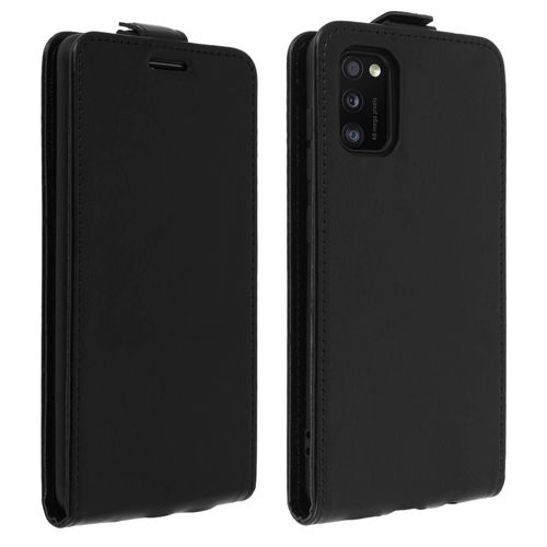 Étui Samsung Galaxy A41 Housse Clapet Vertical Protection Porte-Carte Noir