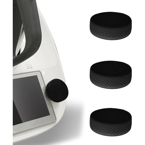 3 Pièces Ensemble De En Silicone Compatible Avec Les Interrupteurs Thermomix Tm6, Accessoire Pour Robot De Cuisine Vorwerk Tm6, Étanche À La Poussière, Décoration Et Protection (Noir)