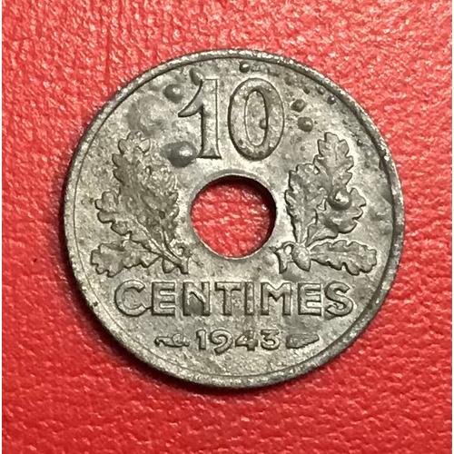 10 Centimes - Etat Français (Petite Module) - 1943 - France