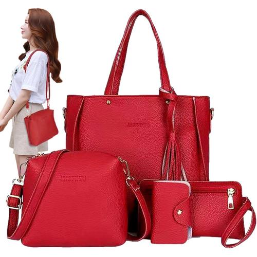 Ensemble de sacs pour femmes - Ensemble de sac à main tendance 4 pièces | pour filles femmes rencontres shopping travail voyages vacances vacances fête et cérémonie de des diplômes