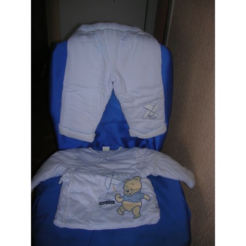 Ensemble Bébé Hiver Doublé Épais Disney Baby 9/12 Mois