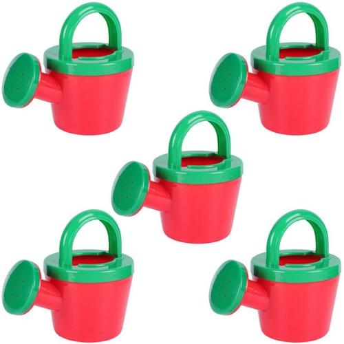 Arrosoirs Pour Enfants 5 Petits Récipients D'arrosage En Plastique Avec Poignées Jeu De Simulation De Pot D'arrosage De Jardin Jouets De Bain De Plage Et De Sable