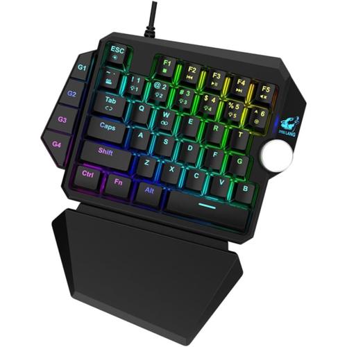 Clavier de Jeu Clavier RVB Clavier unilatéral Clavier mécanique Filaire Clavier d'ordinateur LED Clavier LED claviers Clavier rétro-éclairé Clavier électronique USB l'hôte Abdos