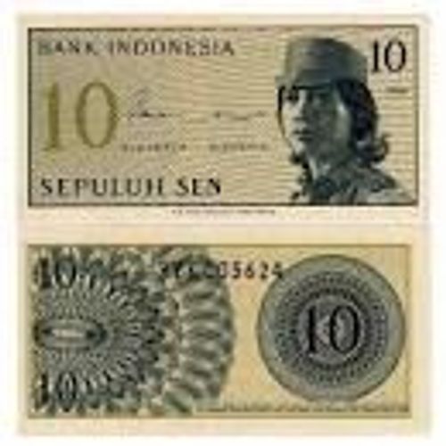 Indonésie = Billet De 10 Sen , Année 1964, Neuf