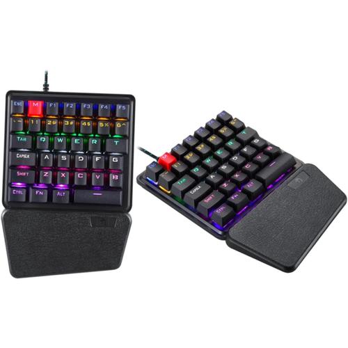 Clavier Rétro-Éclairé Clavier De Jeu Clavier À Une Main Clavier De Jeu À Une Main E-Clavier Demi-Clavier Jeu Mini Clavier Clavier E-Sport Clavier D'Ordinateur