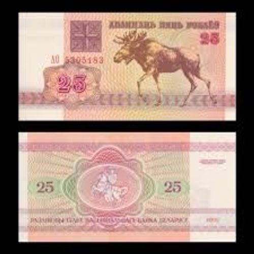 Bielorussie = Billet De 25 Roubles, Année 1992, Élan, Neuf
