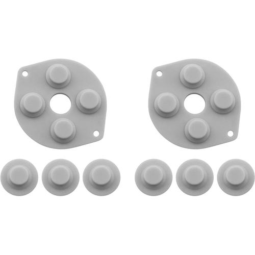 2 Sets Tampons De Boutons En Silicone Pour Consoles De Jeux Adhésif Conducteur Tampon De Boutons Conducteurs Portable Compatible Avec Sega Game Gear Pièce De Rechange Du Contrôleur