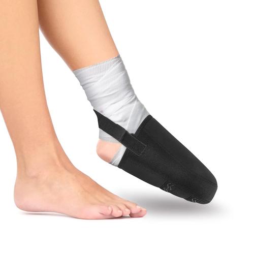 Protection Platre Jambe, Chaussette Réglable pour Platre Pied, Protection Platre Marche, Couvre Orteil Platre avec Sangle Antidérapante, pour Garder Les Orteils au Chaud(Le noir)