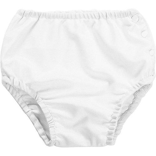 Couche Lavable Réglable De Couche-Culotte De Bain De Couche-Culotte De Bébé Pour Les Garçons Infantiles De Filles(80-Blanc)