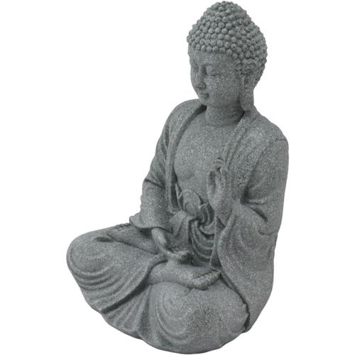 Statue de Bouddha, Décoration D'entrée, Jardin Vert, Ornement de Maison, Paysage, Salon, Salle Zen, Sculpture D'aquarium, Décoration en Grès, Arrière-Cour (7135K-02)