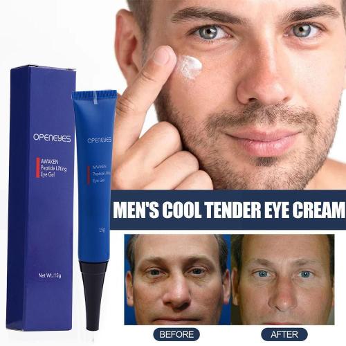 Gel De Lifting Des Yeux En Forme De Peptide Pour Hommes, Crème Hydratante Sous Les Yeux, Pour Les Cernes Et Les Poches Fines, 15g, U7u9 