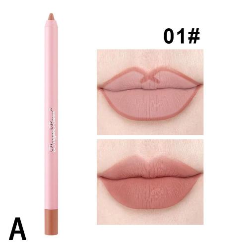 Crayon À Lèvres Mat De 12 Couleurs, Maquillage Labial, Cosmétique, Waterproof, Contour Marron, Stylo À Lèvres Durable L E3l2 