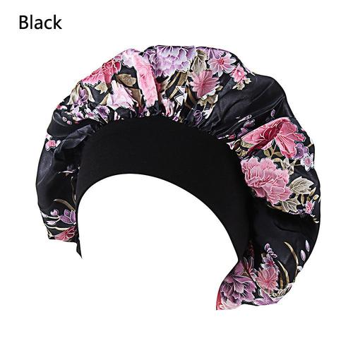 Bonnet En Satin Élastique À Large Bande Pour La Tête, Accessoire De Beauté Pour Cheveux, Perte De Cheveux, Chimio, Chapeau De Nuit 